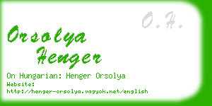 orsolya henger business card